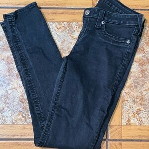 True Religion Black Skinney Jeans